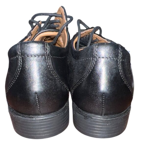 Clarks Black Leather Whiddon Pace Oxford Dres Shoe Size 8 Extra Comfort Sole - Picture 7 of 7